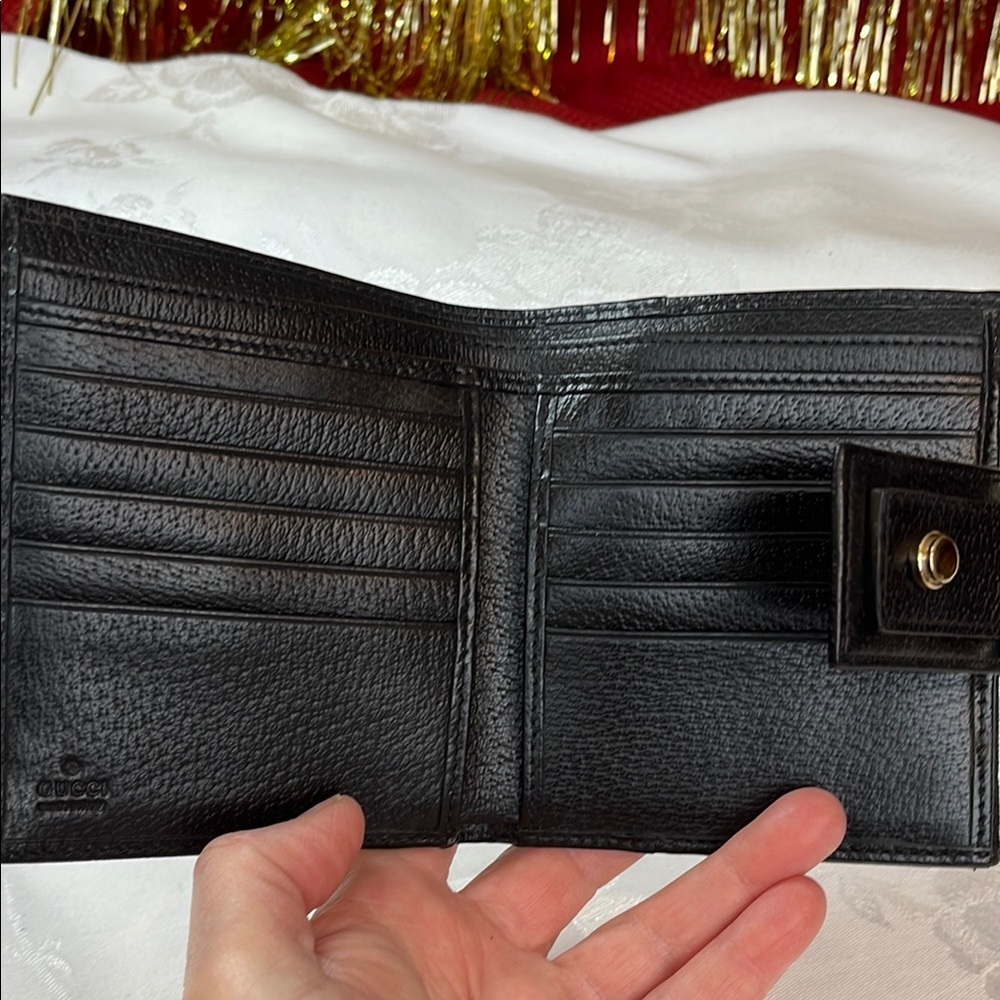 Gucci-Elegant Vintage Black Wallet - Picture 4 of 12